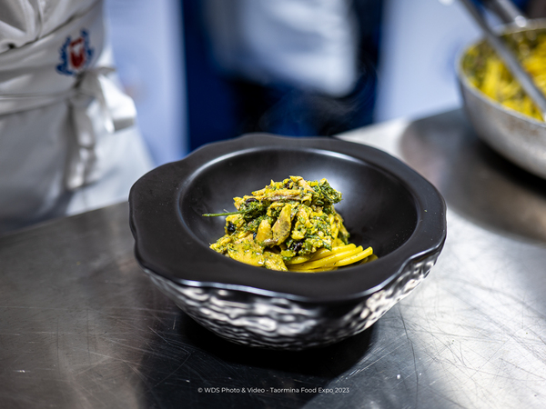 Taormina food expo 2023 - Cooking show - Pasta con le Sarde